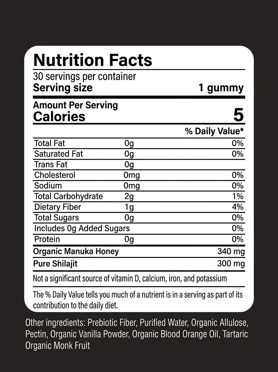 CURED® Pure Shilajit Gummies - Image 6