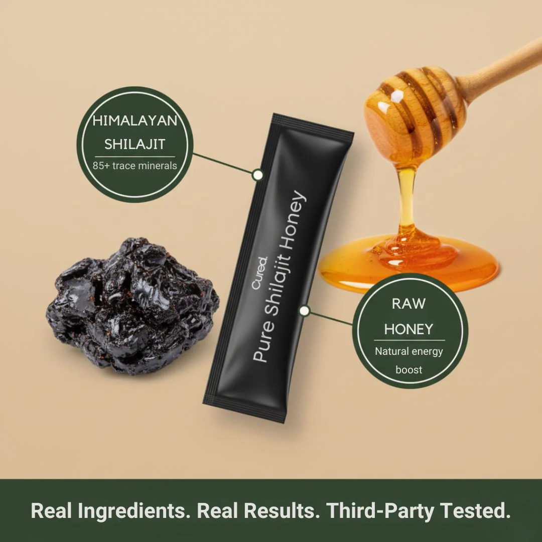 CURED® Shilajit Honey Sticks - Image 3