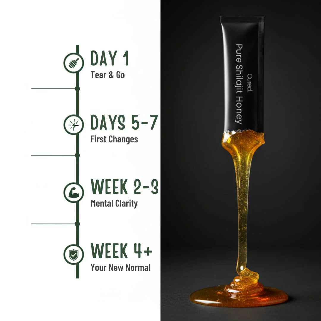 CURED® Shilajit Honey Sticks - Image 6