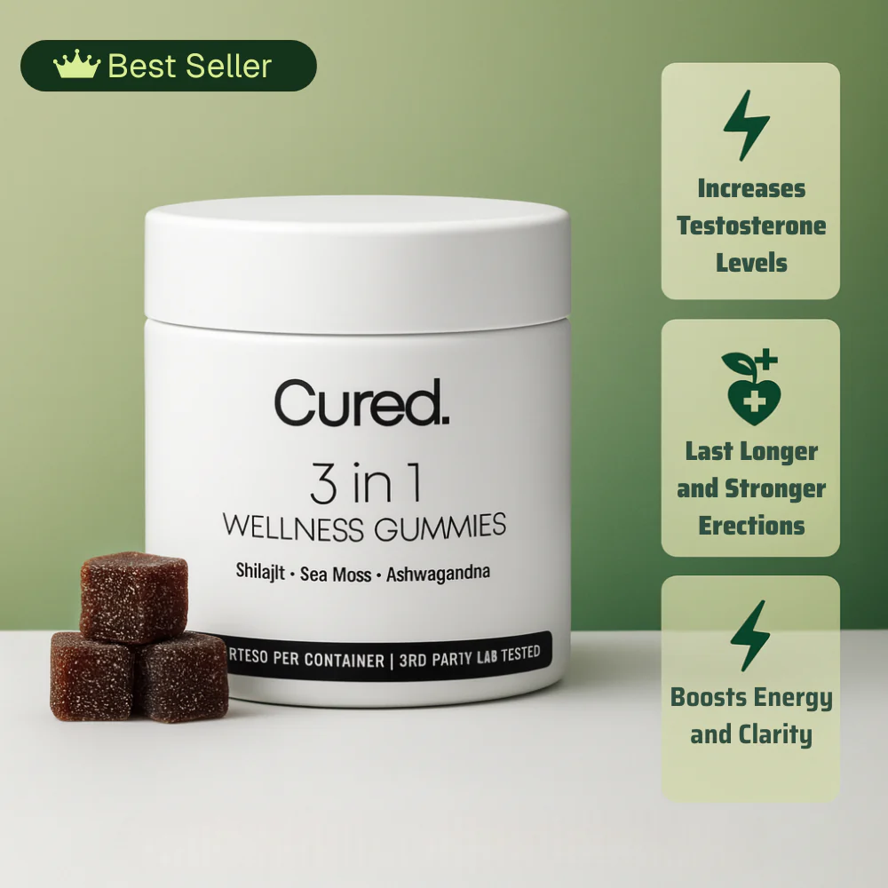 Cured 3-in-1 Wellness Gummies (One time offer)